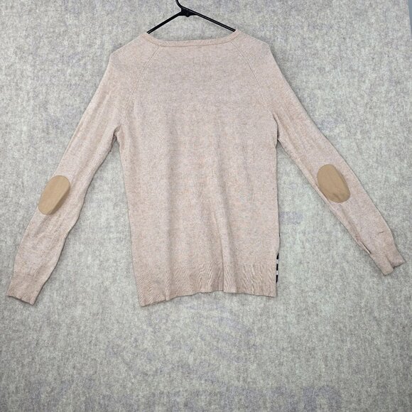 J.Crew Womens Beige & Navy Striped Sweater With Button Details Size S - Picture 2 of 9